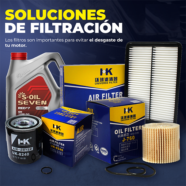 Lubricantes y filtros automotrices
